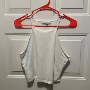 White crop top